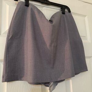 Abercrombie Ultra High Rise Grey Skort